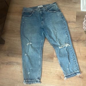 Abercrombie High Rise Mom Jean